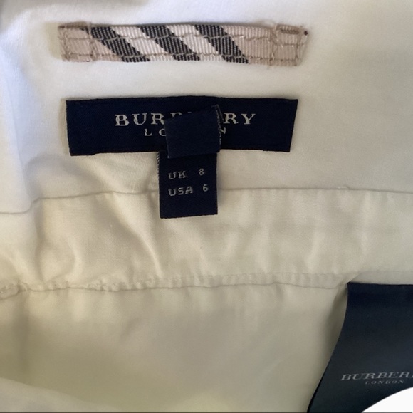 Burberry Cotton Eyelet Halter Dress. Off-white. Sz. 6 - Picture 6 of 7